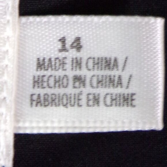 ELIZA J size 14 black sequined thin-strap full-length gown 100% nylon dry clean - Picture 11 of 12